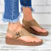 Sandals For Women Dressy Flats Womens Bohemia Bead Style Herringbone Sandals with Beads and Stones - Flat Fashion Flip Flops Beach Sandals view 3