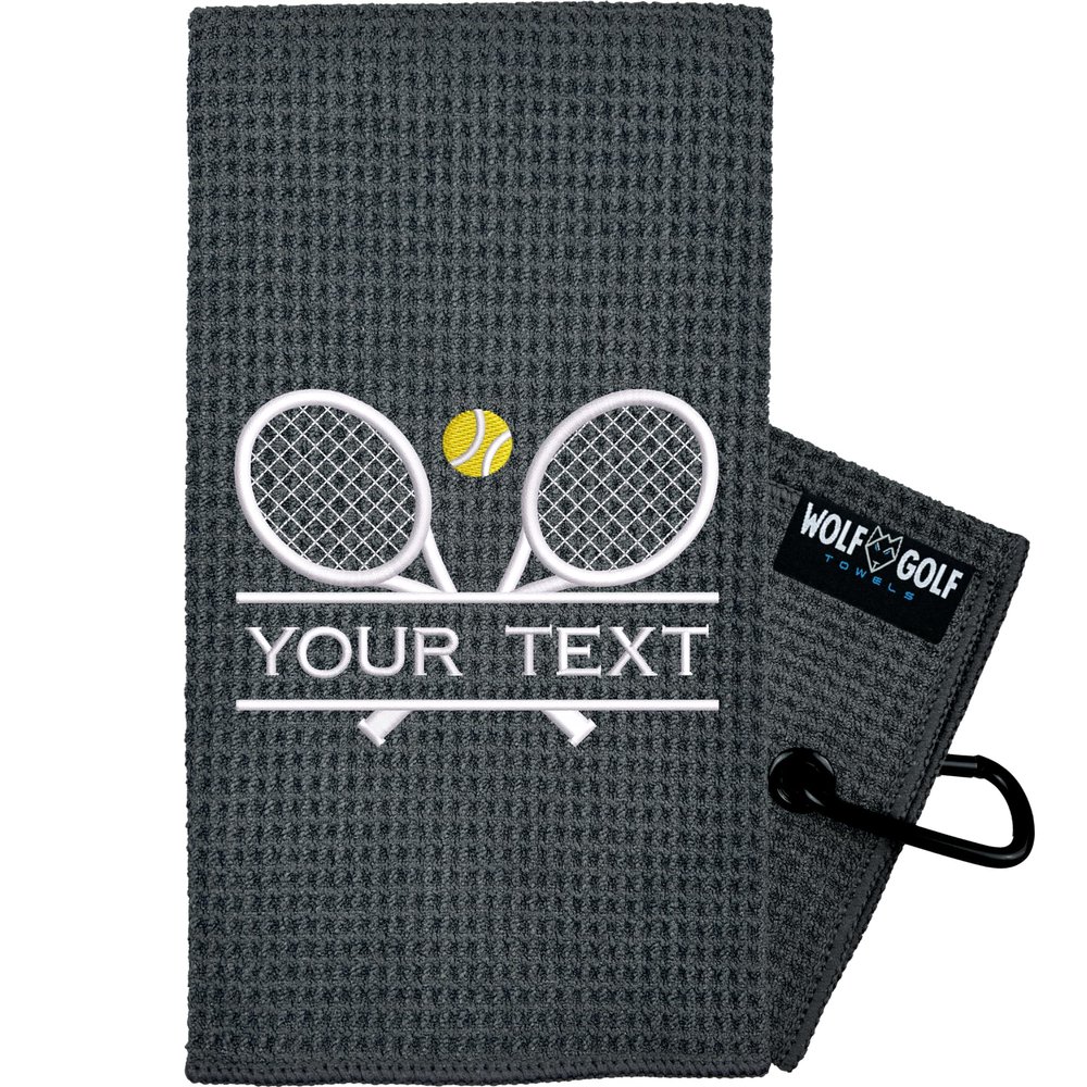 Personalized Tennis Towel | Embroidered for Men and Women | Custom Court Accessory | Tennis Gifts