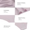 SHARICCA Women Seamless Cheeky Bikini No Show Panties Ladies Invisible Breathable Hipsters Soft Stretch Underwear 6 Pack (6P14,S) view 3