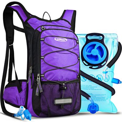 Lunidry Insulated Hydration Pack Backpack with 3L BPA Free Leak-Proof Water Bladder, Keep Liquids Cool for Up to 5 Hours, Daypack for Hiking, Running, Cycling, Hunting, Climbing