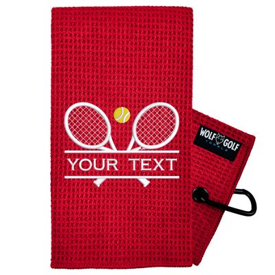 Personalized Tennis Towel | Embroidered for Men and Women | Custom Court Accessory | Tennis Gifts