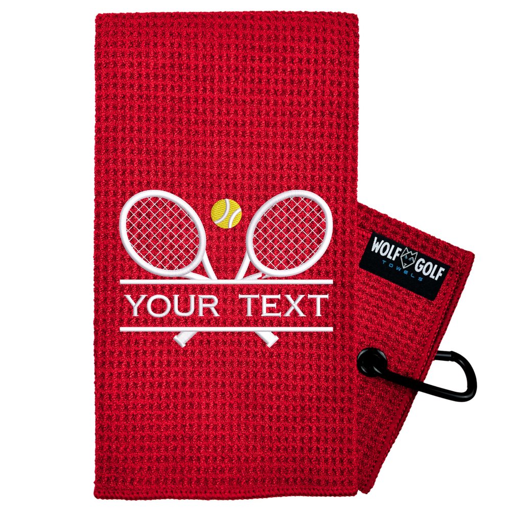 Personalized Tennis Towel | Embroidered for Men and Women | Custom Court Accessory | Tennis Gifts