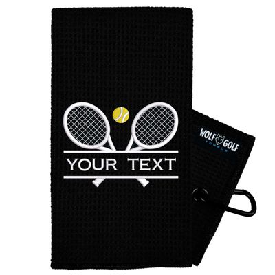 Personalized Tennis Towel | Embroidered for Men and Women | Custom Court Accessory | Tennis Gifts