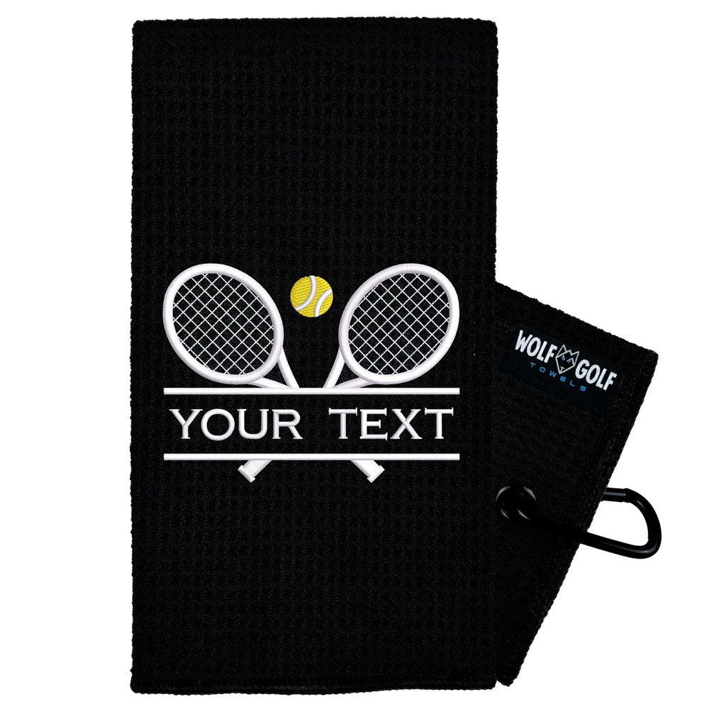 Personalized Tennis Towel | Embroidered for Men and Women | Custom Court Accessory | Tennis Gifts