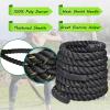 INTSUPERMAI Battle Rope 50 Feet Fitness Gym Power Training Battle Rope Poly Dacron Heavy Climbing Training Rope view 2