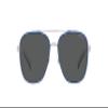 ARNETTE Man Sunglasses Silver/Blue Frame, Polarized Grey Lenses, 59MM view 3
