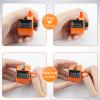 BeautyChen 3 Pack Hand Tally Counter 4-Digit Number Clicker Counter with Nylon Lanyard Mechanical Counter Clicker Pitch Counters Click Counter for Coaching Knitting Golf School Sports Events Office view 4