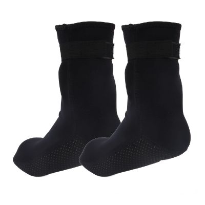 Yosoo 3mm Neoprene Dive Socks, Heat Preservation Lightweight Stretchy Quick Drying Slip Surfing Sock for Surfing for Deep Diving for Women (L)