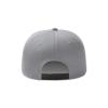 Miujonvy Personalized Hip Hop Flat Hats for Unisex Hip Hop Flat Bill Brim Adjustable Polo Cap Gray view 4