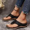 JYSwoshoe Womens Sandals, Sandals for Women Dressy Summer, Women's Slip On Clip Toe Thong Sandals Flat Casual Outdoor Sandals Slippers view 2
