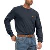 WORKWEYA FR Shirts for Men 6.5oz Flame Resistant Shirt Lightweight NFPA 2112 Long Sleeve Shirt Blue view 1