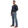 WORKWEYA FR Shirts for Men 6.5oz Flame Resistant Shirt Lightweight NFPA 2112 Long Sleeve Shirt Blue view 3