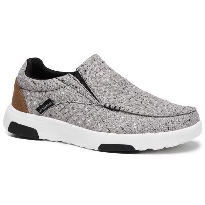 Women's Orthopedic Slip-On Loafers Walking Shoes: Breathable Walking Shoes Casual for Recovery, Flexing Cushion Shoes with Rubber Sole Dark Grey Size 7.5