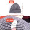 ROYBENS Swag Wool Knit Cuff Short Fisherman Beanie for Men Women, Winter Warm Hats, 3PCS view 4