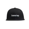 Miujonvy Design Your Own Hip Hop Hats for Unisex Hip Hop Flat Bill Brim Adjustable Dad Hats Black view 1