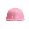 Custom Snapback Hats for Unisex Hip Hop Flat Bill Brim Adjustable Polo Cap Pink view 1