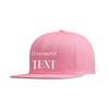 Custom Snapback Hats for Unisex Hip Hop Flat Bill Brim Adjustable Polo Cap Pink view 2