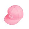 Custom Snapback Hats for Unisex Hip Hop Flat Bill Brim Adjustable Polo Cap Pink view 3