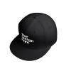 Custom Snapback Hats for Unisex Hip Hop Flat Bill Brim Adjustable Curved Brim Hat Black view 3