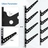 Neorexon Adjustable Surfboard Rack, Metal Wall Mount for 4 Boards, Horizontal Display for Surfboards, Wakeboards, Snowboards in Home or Garage view 2