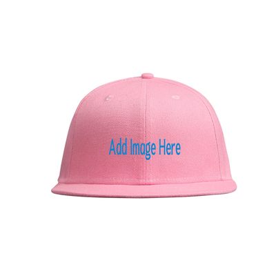 Miujonvy Bespoke Hip Hop Caps for Unisex Hip Hop Flat Bill Brim Adjustable Curved Brim Hat Pink