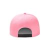Miujonvy Bespoke Hip Hop Caps for Unisex Hip Hop Flat Bill Brim Adjustable Curved Brim Hat Pink view 4