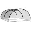 vidaXL Baseball Batting Cage Net - Black Polyester Material, 236.2x157.5x98.4 Size, for All Player Levels, Durable with Fiberglass Structure view 1