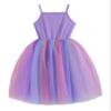 GSVIBK Baby Girls Tutu Dress Toddler Tulle Tutu Dress Infant Tulle Dresses Princess Party Dress 582 Rainbow Purple 80 view 3