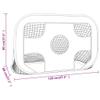 vidaXL Sturdy Football Goal Net with Target  Multifunctional, Portable, Outdoor Sports Equipment  Easy Carrying with Bag  Black - 47.2"x31.5"x31.5" view 3