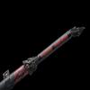 LOONGSWORD Handcrafted Wolf-Head Straight Blade with High-Carbon Steel Hammer-Forged Patterned Edge and Alloy Fittings - Perfect for Outdoor Adventures view 3