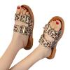 Hbeylia Sandals for Women Dressy Summer Fashion Lepoard Design Metal Buckle Chunky Bottom Flip Flops Comfortable Slip On Dressy Casual Sandals Slides view 1
