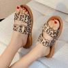Hbeylia Sandals for Women Dressy Summer Fashion Lepoard Design Metal Buckle Chunky Bottom Flip Flops Comfortable Slip On Dressy Casual Sandals Slides view 2