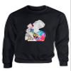 ALLNTRENDS Ice Cream Pop Artist Graphic Sweatshirt (3XL, Black) view 1