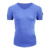 Mens Zip Pocket V Neck Muscle T-Shirt Casual Short Sleeve Slim Athletic T-Shirts Bodybuilding Zipper Tee Tops (US Size M Asia L,Blue1) view 1