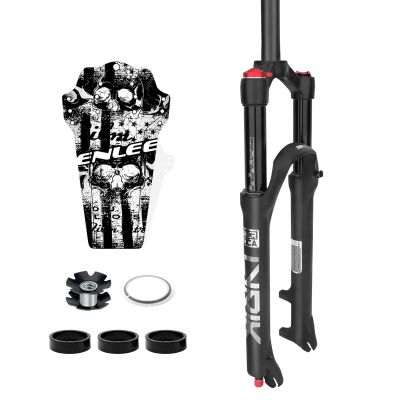 MEROCA Mountain Bike Front Fork 26 Inches 27.5 Inches 29 Inches Air Pressure Shock Absorber Front Fork Disc Brake Quick Release Version Air Fork (Shoulder Control Front Fork -26 Without Damping)
