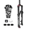 MEROCA Mountain Bike Front Fork 26 Inches 27.5 Inches 29 Inches Air Pressure Shock Absorber Front Fork Disc Brake Quick Release Version Air Fork (Shoulder Control Front Fork -26 Without Damping) view 1
