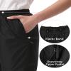 iCreek Women's Rain Pants Waterproof Rain Over Pants Hiking Pants Windproof Lightweight Outdoor for Golf, Fishing(Black, X-Large/29 Inseam) view 4