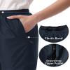 iCreek Women's Rain Pants Waterproof Rain Over Pants Hiking Pants Windproof Lightweight Outdoor for Golf, Fishing(Navy Blue, Medium/31 Inseam) view 4