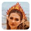BARTOSI Flame Headband Fire Headpiece Halloween Costume Headwear Hair Accessories for Women and Girls view 1