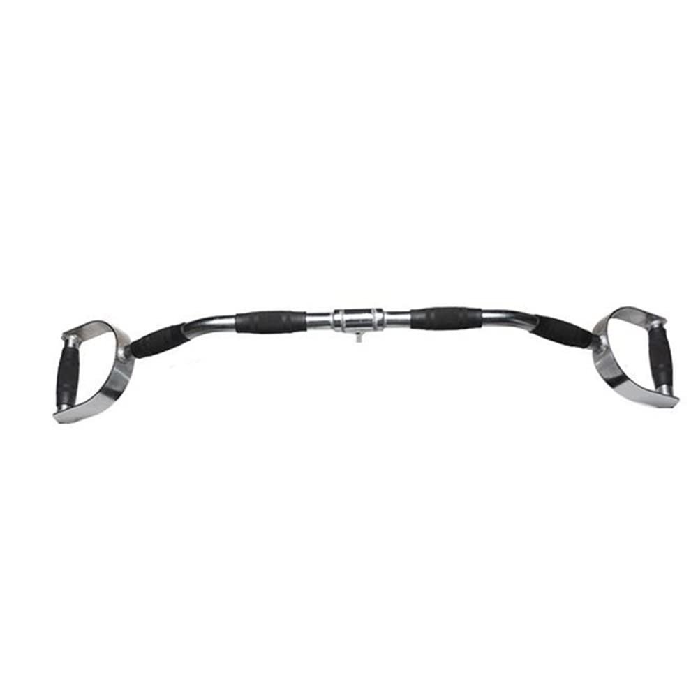 FREAZE 24" Fitness LAT Pull Down Bar With Handle, Heavy Duty Cable Machine Attachments For Gym, Rotating Weight Machine Attachment With Carabiners (Size : 100cm/40")
