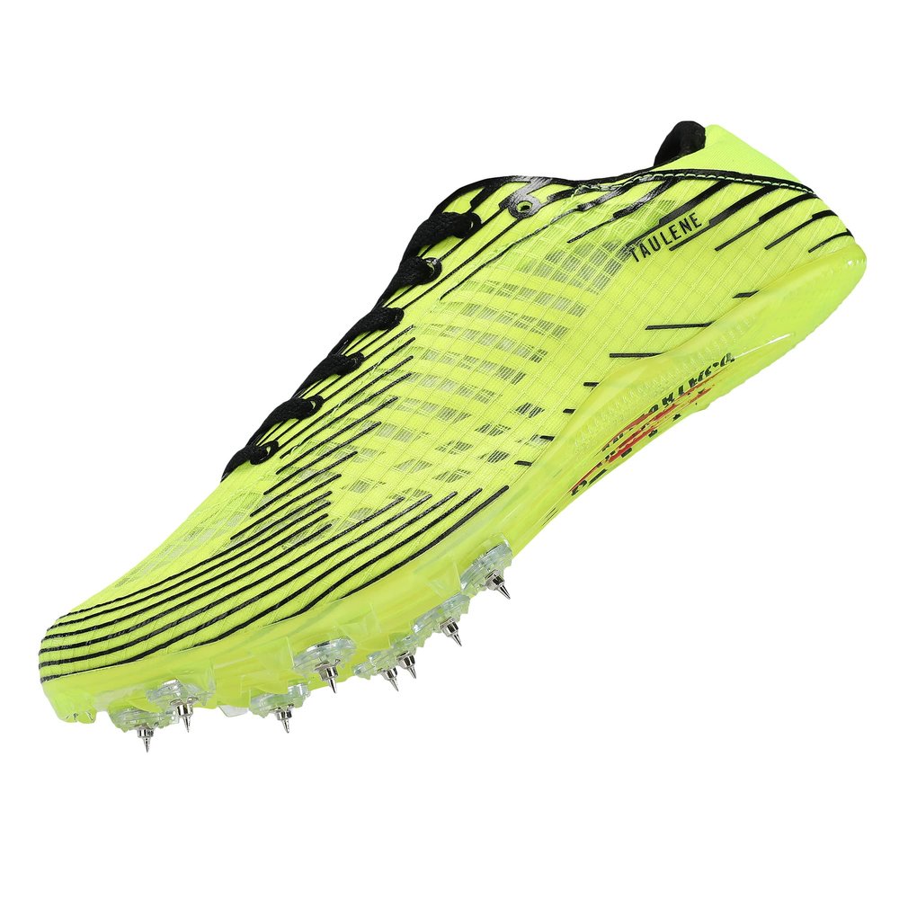 Track Shoes Men Track Spike Shoe for Men Track and Field Shoes Sprint Distance Running with 8 Spikes (US 10,Green)
