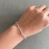 Waitsoul Silver Bracelet for Women 4mm Diamond-Cut Paperclip Chain Bracelet for Men 7 Inch view 3