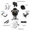 Lixada Bike Baby Seat Kids Child Carrier Front Seat Saddle Cushion with Back Rest Foot Pedals (Soft Backrest) view 3
