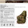 UNISTRENGH Men's Tactical Sling Bag Sling Backpack Military Shoulder Bag MOLLE Assault Range Bag for Outdoor Camping Hunting (Coyote Brown) view 3
