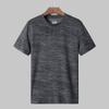 Men's Athletic Fit Short Sets 2 Piece Outfits Summer Plus Size T-Shirts and Shorts Track Suits Gym Running Workout Sweatsuit Grey view 3