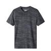 Men's Athletic Fit Short Sets 2 Piece Outfits Summer Plus Size T-Shirts and Shorts Track Suits Gym Running Workout Sweatsuit Grey view 4