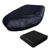 ANZAGA Boat Cover, 210D Waterproof Trailerable Marine Grade Polyster Canvas Fits V-Hull,Black,8.85ft/2.7m view 1