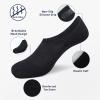 SIXDAYSOX Black Men's No Show Socks - 6 Pairs Invisible Low Cut Non Slip Socks for Loafers, Sneakers & Casual Shoes - Size 5-11 view 3