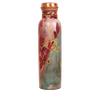 Copper Water Bottle For Sports, Fitness, Yoga, School Home Decorative Ayurveda health benefits Printed Designer Water Bottle Strong And Durable Ideal For Gift By VM HANDICRAFT view 1