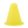 FOXBI 10pcs 3 Inch Plastic Sports Training Cones, Field Marker Roller Skating Cones Basketball Football Activity Events Props,Yellow view 4